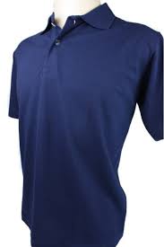 Camisa polo azul